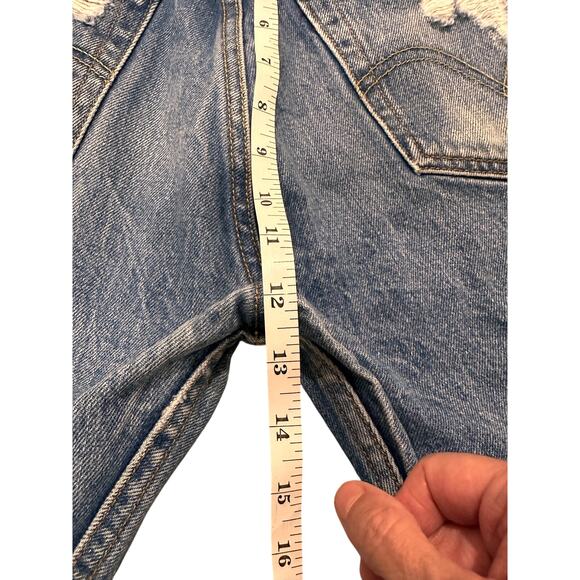 Levi's FURST OF A KIND Distressed Vintage Reworked Bermuda Shorts - Picture 10 of 11